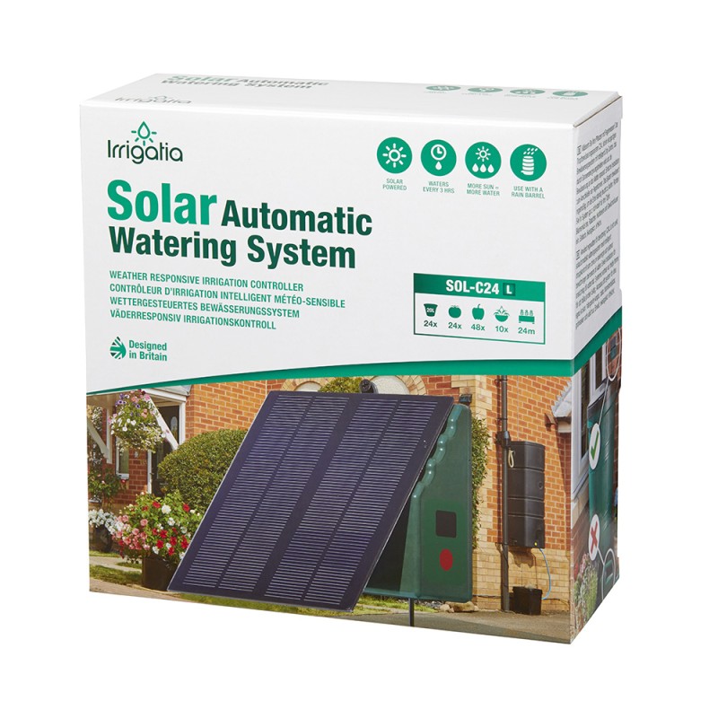 L Series SOL-C24L Weather Responsive Solar Automatic Watering system - 12 Dripper System